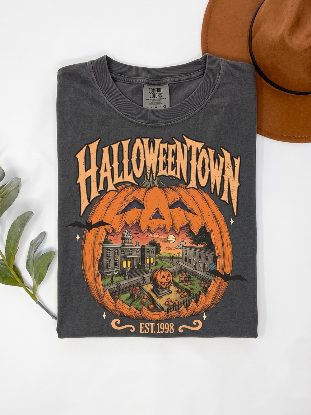 Nostalgic Halloweentown 1998 Spooky Comfort Colors Pepper T-Shirt